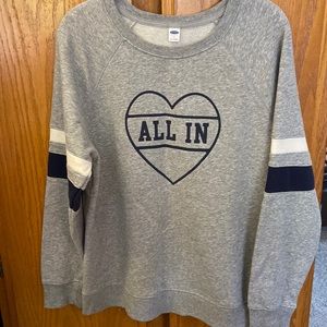 Womens Old Navy sweatshirt.  Size Large.  In new condition